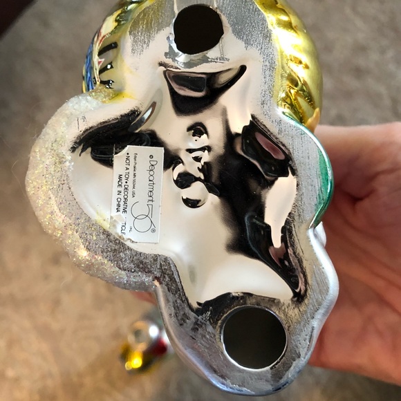 NWOT Department 56 Old World Candlesticks candle holders Christmas Santa pair - Picture 4 of 4